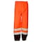 Kishigo Class 3 Rain Pants, Polyester, Elastic Waist with Drawstring Closure, Orange, Size S/M RWP103-S-M - alternate 1
